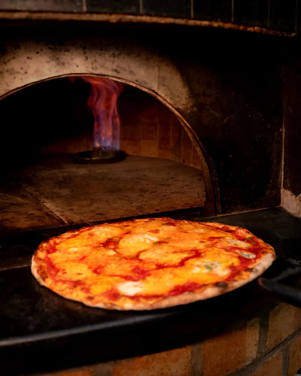 Pizza in the oven